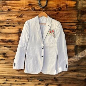 EDGE | By WD•NY NWT Slim Fit White Men's Blazer S